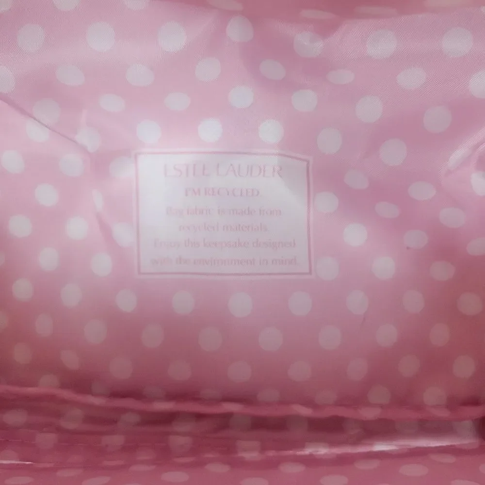 Estee Lauder Pink Comic Cosmetic Make Up Bag Tote